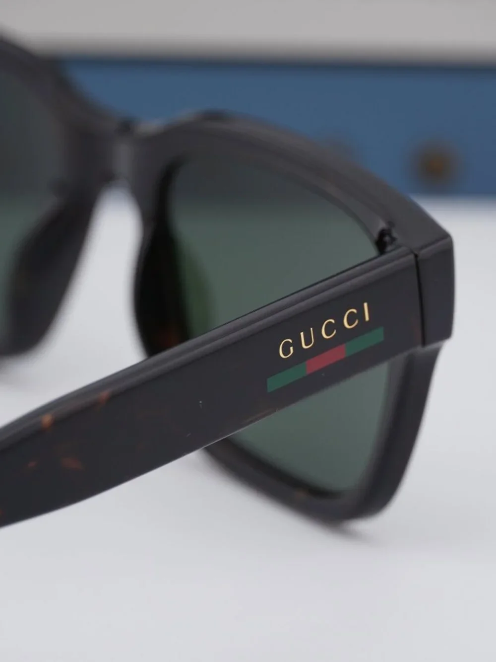 Gucci GG1857S 002 Square Sunglasses - Havana\Green